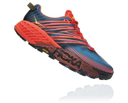 Hoka One One Speedgoat 4 Moški Pohodniški Čevlji Rdeča / Modra SI-438175L